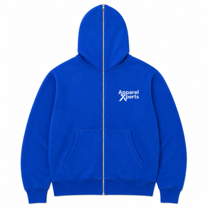 Sudadera con capucha de invierno personalizada de algodón grueso con cremallera completa, forro polar prémium, estilo urbano, con logotipo personalizado OEM ODM - Product Image 1