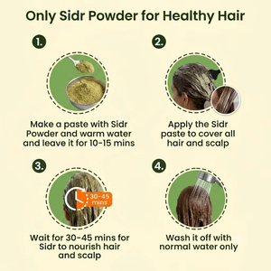Poudre de feuilles de Sidr pure 200g, poudre de Sidr naturelle à base de plantes pour le nettoyage des cheveux, les masques capillaires, la nutrition du cuir chevelu et la formulation cosmétique - Product Image 3