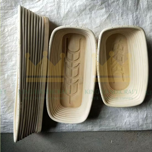 Kitchenware Oval Rattan Bread Proofing <b>Basket</b> with Wood Bottom for Baking Tool Mould Ready to Export - Product Image 2