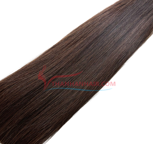 Extensions de cheveux humains Remy vietnamiens noirs naturels lisses de haute qualité 2024, double trame machine, articles les plus demandés - Product Image 5