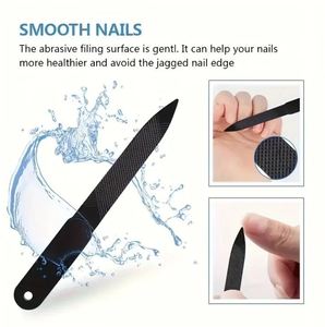 Kit de 4 coupe-ongles robustes pour personnes âgées aux ongles épais, grand coupe-ongles noir pour orteils, lime à callosités et polissoir à ongles - Product Image 5