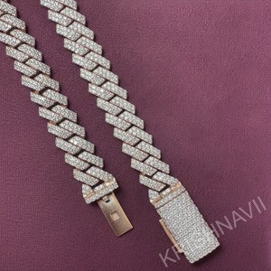 12MM VVS Moissanite Emerald Cut 18K Gold Plated Miami Cuban Link Chain Men's Iced Hip Hop <b>Statement</b> <b>Necklace</b> Luxury Gift Jewelry - Product Image 3