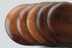 Platos de Madera Maciza de Alta Calidad, Platos de Servicio de Comida de Lujo para Bodas, Utensilios de Cocina para el Hogar, Precio al por Mayor - Product Image 3