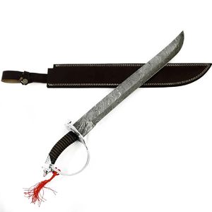 Espada Artesanal de Acero de Damasco al por Mayor, Diseño Personalizado, Hoja de Acero Inoxidable de Alta Calidad, Mango de Madera, Soporte OEM Personalizado - Product Image 1