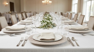Eco Style Round Rattan Charger <b>Plate</b> Natural Handwoven Tableware Set for Home Hotel Restaurant Spaces - Product Image 6