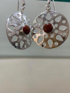 Hot Quality German Silver Wedding Special <b>Earrings</b> for Women Sunstone Jewelry Handmade <b>Fine</b> German Silver For Women Gemstone - Product Image 2