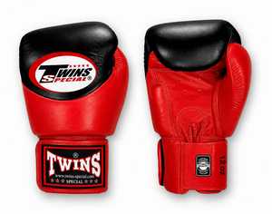 Gants de boxe Muay Thai personnalisés pour jumeaux, modèle très vendu, en cuir véritable tressé avec sangle, équipement de boxe professionnel - Product Image 4