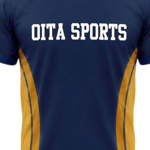 Unisex Navy Blue Gold Sublimation Netball Shirt Polyester Lightweight <b>Athletic</b> Team Sports Wear Training Match Apparel - Product Image 4