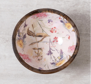 Wooden Bowl with Meena Print Top Selling Salad Bowl Platter Made by Tayyab Handicraft - Product Image 5