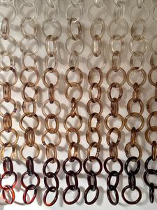 Divisor de Habitaciones de Resina Translúcida con Efecto Degradado Ombre, Decoración de Pared con Cadena Acrílica - Product Image 3