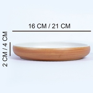 Plato de Cerámica Color Marfil Medio, Diseño Japandi, Apto para Lavavajillas, Grado Alimenticio, para Sushi, Aperitivos, Postres, Restaurantes y Hoteles - Product Image 4