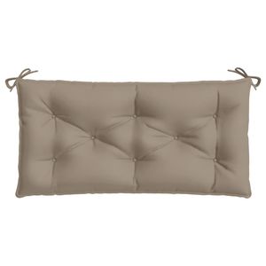Coussin de banc de jardin taupe pour usage extérieur – Coussins et oreillers d'extérieur élégants - Product Image 4