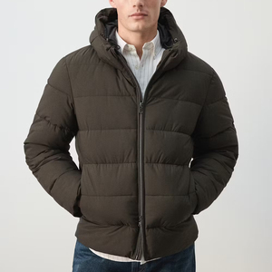 Chaqueta acolchada impermeable de alta calidad con cremallera completa para hombre, diseño moderno, chaqueta acolchada informal para hombre. - Product Image 1