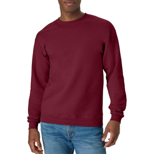 Sweat-shirt à col rond pour homme, bleu royal, coupe ample, couleur unie, décontracté, en coton tricoté, pour le printemps, broderie numérique - Product Image 5