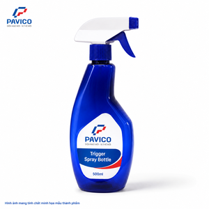 Botella pulverizadora azul de PET de 500 ml con forma de cintura personalizada para limpieza del hogar y jardín, fabricada en Vietnam - Product Image 1