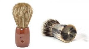 Brocha de Afeitar Ecológica Hecha a Mano de Cuerno de Búfalo de ILAHI con Cerdas y Mango de Cuerno para Afeitar y Personalización de Halloween - Product Image 6