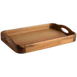 Bandeja Rectangular de Madera para Servir, Diseño Clásico Hecho a Mano, Acabado Pulido Duradero para Desayunos de Boda - Product Image 5