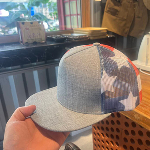 Custom Tiger <b>Camo</b> Trucker Hat 100% Cotton Mesh Breathable Waterproof Fashion Outdoor Patch Snapback <b>Cap</b> Full Color Print Bulk - Product Image 3
