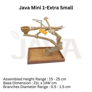 Javawood - Percha para Pájaros Pequeños JM1 E, Ecológica, Hecha de Madera de Café, para Suministros para Aves - Product Image 2