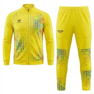 ชุดวอร์มฟุตบอลพิมพ์ลายตามสั่งแบบใหม่สำหรับผู้ชาย ระบายอากาศได้ดี น้ำหนักเบา คอตั้ง มีเชือกผูกเอว - Product Image 1