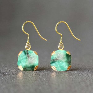 Pendientes de Aro Colgantes de Diamante Herkimer Natural en Bruto Ratnarachit al por Mayor, Chapados en Oro de 18k con Engaste de Canal, Minimalistas, con Gema de Alambre - Product Image 4