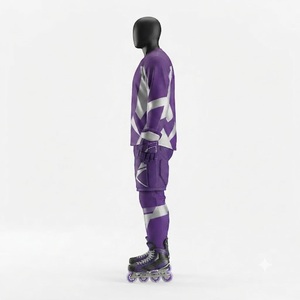 Uniforme Deportivo de Hockey sobre Ruedas, Jersey Atlético de Secado Rápido, Ropa Personalizada para Equipos, Prenda Transpirable para Competencia - Product Image 4