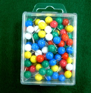 AA0040 Color Plastic head <b>pins</b> | Head <b>Pins</b> Peach Heart | For Dressmaker, Craft, <b>Sewing</b> Project and DIY Decoration - Product Image 2