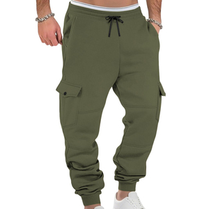 Mens Custom Design Cargo Sweatpants Warm Winter Joggers Comfortable Drawstring Waist Casual Pants For Outdoor And Indoor Wear - Product Image 3