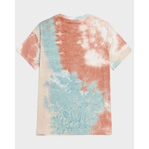 Camiseta de Manga Corta con Cuello Redondo y Estampado Tie-Dye para Hombre, Corte Regular, Diseño Informal con Patrón Tejido - Product Image 4