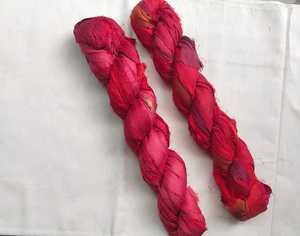 Hilo de Seda Reciclada Premium, Teñido a Mano, Tejido Reciclado para Crochet, Macramé, Tejido, Punto y Manualidades DIY - Product Image 4