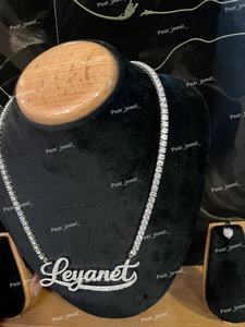 สร้อยคอเพชรโมอิสซาไนต์คุณภาพสูงสำหรับงานแต่งงานและเครื่องประดับหมั้น พร้อมความใสระดับ VVS มีใบรับรองจากห้องปฏิบัติการ ราคาสุดคุ้ม - Product Image 4