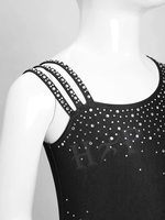 Meilleur fournisseur de justaucorps de gymnastique pour filles, style latin, avec strass, robes de danse pour spectacles, vêtements de danse