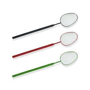 Espejo de mano con mango largo en colores negro, rojo y verde - Product Image 6