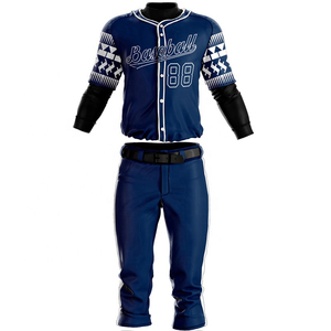 Nuevo uniforme de béisbol para adultos, transpirable, de secado rápido, de alta calidad, con botones, uniforme de béisbol personalizado por sublimación. - Product Image 4