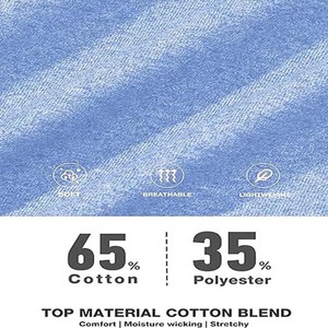 เสื้อยืดผู้ชายแบบมีกระเป๋า คอกลม แขนสั้น ผ้าฝ้าย น้ำหนักเบา นุ่ม สวมใส่สบาย ทรงปกติ เสื้อผ้าลำลองสำหรับฤดูร้อน ระบายอากาศได้ดี - Product Image 6