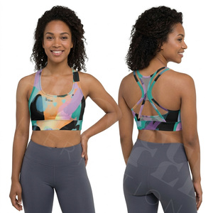 Plus Size High Support Racerback Sports <b>Bra</b> for Women Breathable <b>Stretch</b> Workout Gym Fitness Yoga Running High Performance <b>Bra</b> - Product Image 2