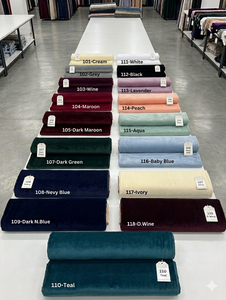 Premium Matte Warp Suede Velvet <b>Fabric</b> 230 GSM <b>Medium</b> Weight High Density for Luxury Fashion Easy Stitch Cloth - Product Image 2
