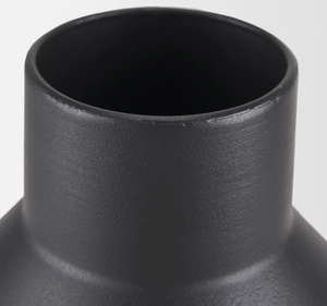 Wholesale Matte Black Metal <b>Vase</b> Vintage Industrial Flower <b>Vases</b> Metal Tabletop Planter Pot Wedding Event Hotel Home <b>Decor</b> <b>Vase</b> - Product Image 4