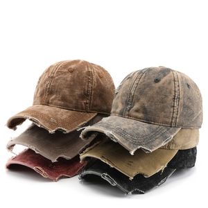Minimal Seam Distressed Cotton Cap Soft Crown Casual Streetwear Custom Promotional Headwear With Adjustable Closure Trendy Caps - Product Image 3