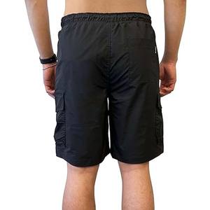 Shorts cargo en coton à séchage rapide, logo personnalisé imprimé, coupe ajustée, taille mi-haute, shorts cargo d'été pour hommes - Product Image 2