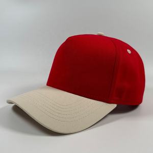 Gorra de béisbol OEM de algodón, estilo clásico y moderno, con visera alta, diseño de bordado personalizado, de 5 paneles, gris, bicolor y colorida, estilo Hip Hop - Product Image 2