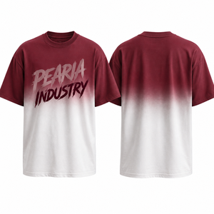 T-shirt Homme Oversize 100% Coton Lourd Lavé Tricoté Col Rond Manches Courtes Streetwear Impression Numérique Unie - Product Image 1