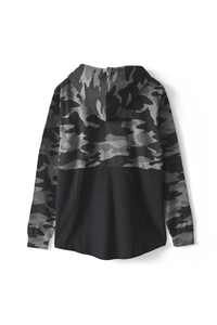 เสื้อฮู้ดดี้ SOSH 4 ลายพรางสำหรับผู้ชาย แบบถักลายวาฟเฟิล - Product Image 5