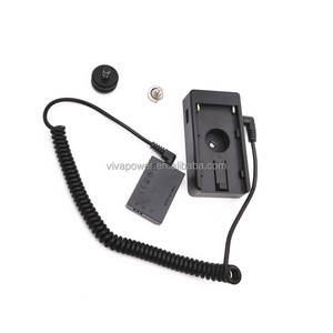 ที่ใส่แบตเตอรี่ NP F V-Mount DR-E12 PLUS Coupler DC LP-E12แบตเตอรี่ดัมมี่สำหรับ Canon <span class=keywords><strong>EOS</strong></span> M M2 <span class=keywords><strong>M10</strong></span> M50 M200 M100 - Product Image 1