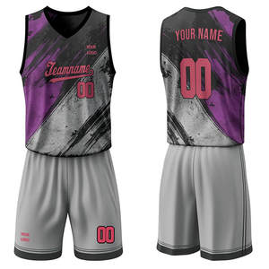 Ensemble d'uniformes de basketball respirants personnalisés par sublimation |   Shorts en jersey sans manches |   Vêtements de sport d'été pour équipes |   Séchage rapide pour hommes - Product Image 5