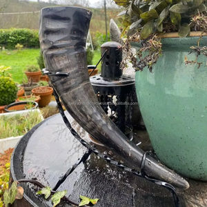 Taza de cuerno Recién llegados Cuerno para beber búfalo natural Jarra de cuerno para beber vikingo para cerveza DE LA India - Product Image 1