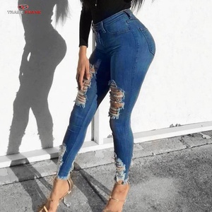 KEVEN IMPEX Jeans de Compresión para Mujer, Ajustados, de Cintura Media, Pierna Recta, con Efecto Levanta Glúteos, Elásticos en 4 Direcciones, Spandex/Poliéster, Estilo Vintage - Product Image 6