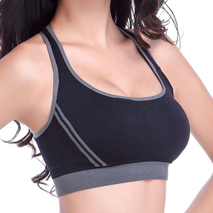 Soutien-gorge de sport sexy pour femme, coupe haute, sans couture, brodé, antichoc, respirant, en coton/bambou, pour la maison, le yoga et le fitness - Product Image 4