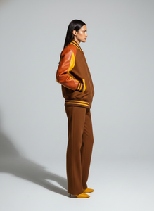 Custom Logo, Color & Design <b>Women's</b> Cropped Varsity <b>Jacket</b> Made of Wool Streetwear Bomber Crop Varsity <b>Jacket</b> for <b>Women</b> - Product Image 3