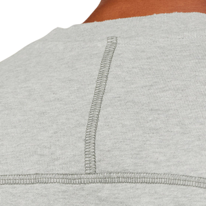 Sweat-shirt à col rond gris clair surdimensionné pour homme, en molleton épais, coupe décontractée, style streetwear décontracté - Product Image 5